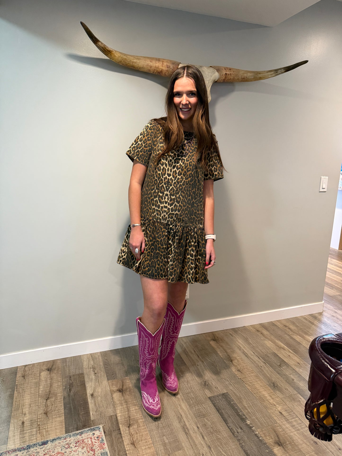 Cheetah Print Dress
