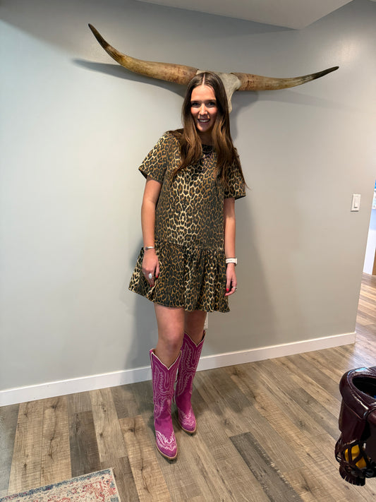 Cheetah Print Dress