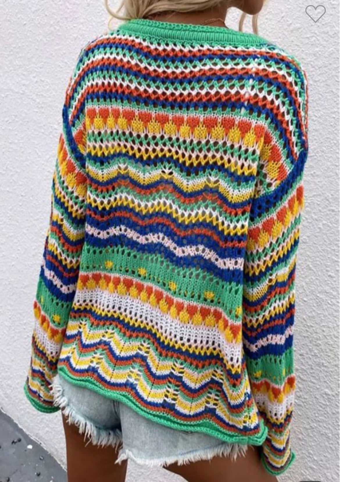 Multi colored knit Cardigan