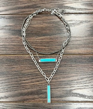 Bar Turquoise Necklace