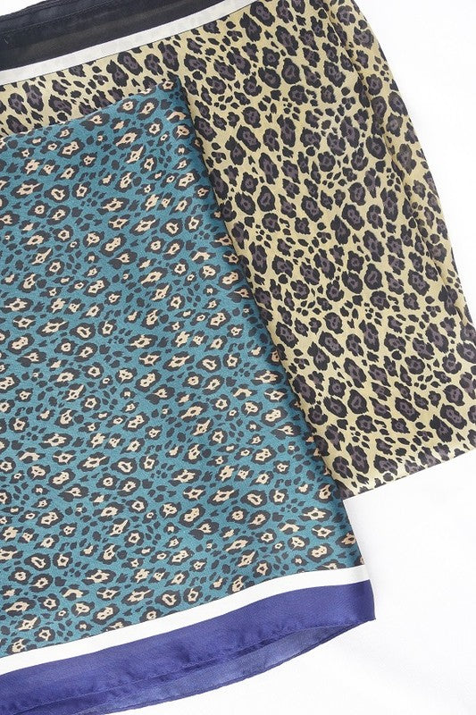 Leopard print neckerchief