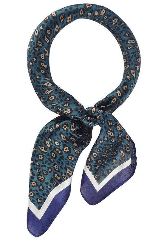 Leopard print neckerchief