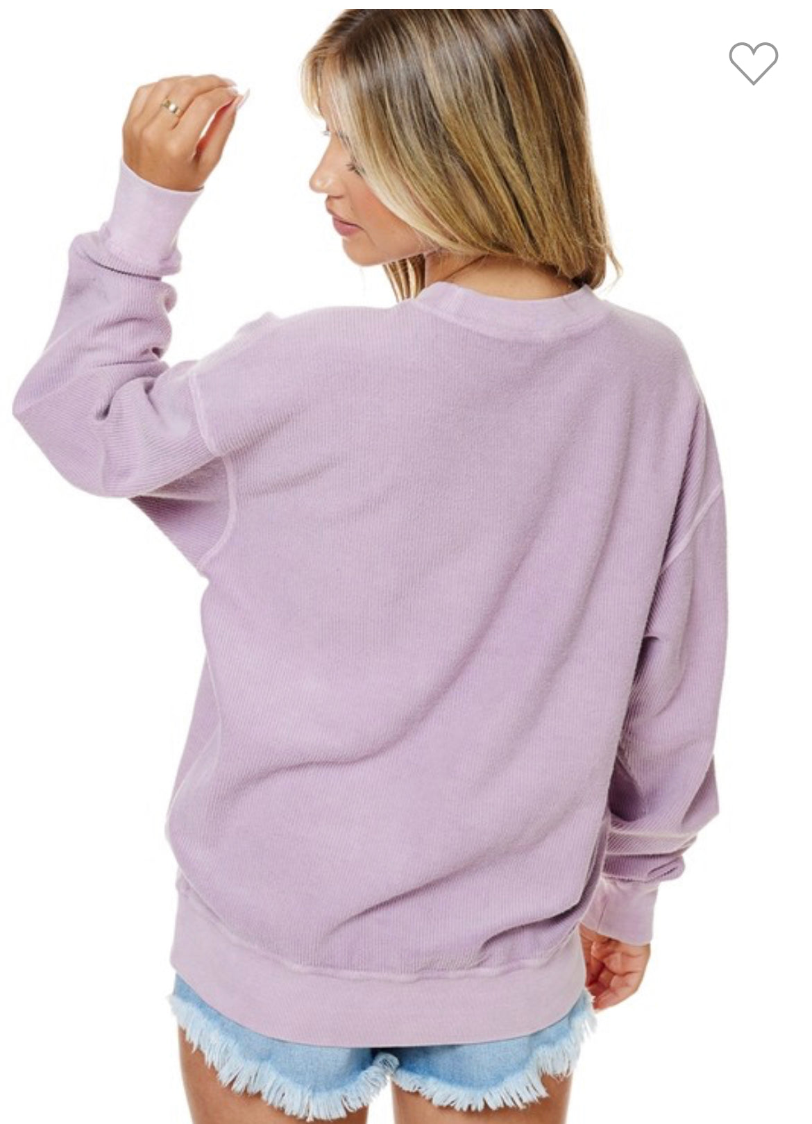 Corduroy washed Cotton Sweatshirt