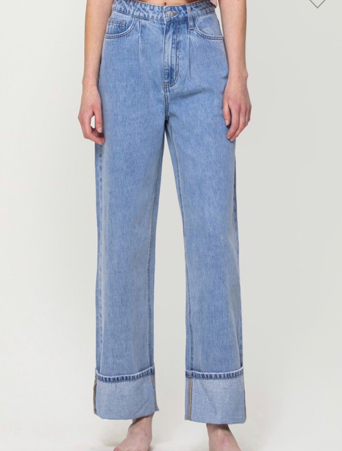 90’s Vintage Loose Cuffed Jeans